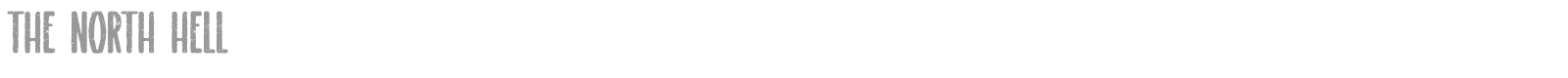 The North Hell font preview